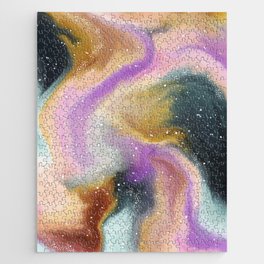 Abstract colorful galaxy Jigsaw Puzzle
