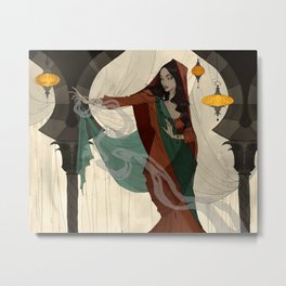 The Vizier's Daughter Metal Print | Aladdin, Painting, Middleeast, Digital, Arabiannights, Watercolor, Scheherazade, 1001Nights, Persian 