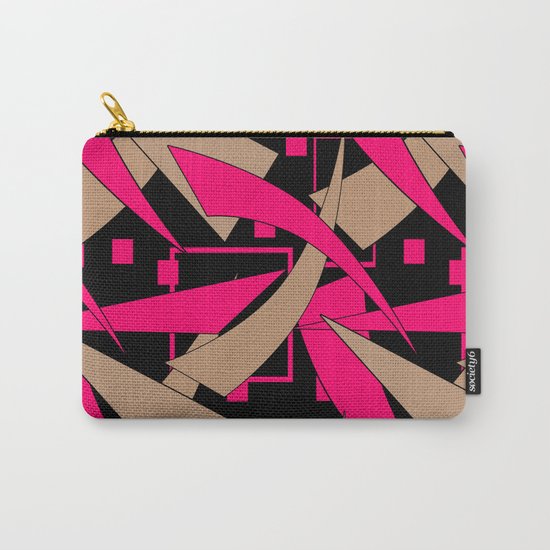Creative abstract pattern . Geometric shapes .4 Carry-All Pouch
