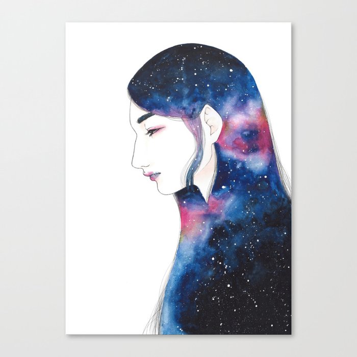 Space Girl Canvas Print