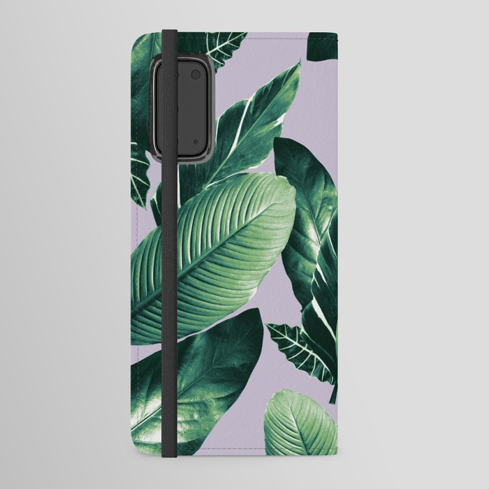 Caribbean Leaves Dream #1 #tropical #decor #art #society6 Android Wallet Case