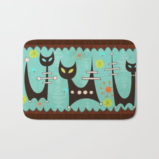 Atomic Cats Bath Mat