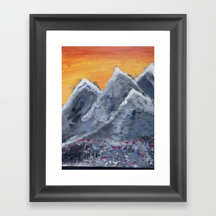 mountains Framed Art Print