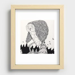 He moves among the trees... Recessed Framed Print