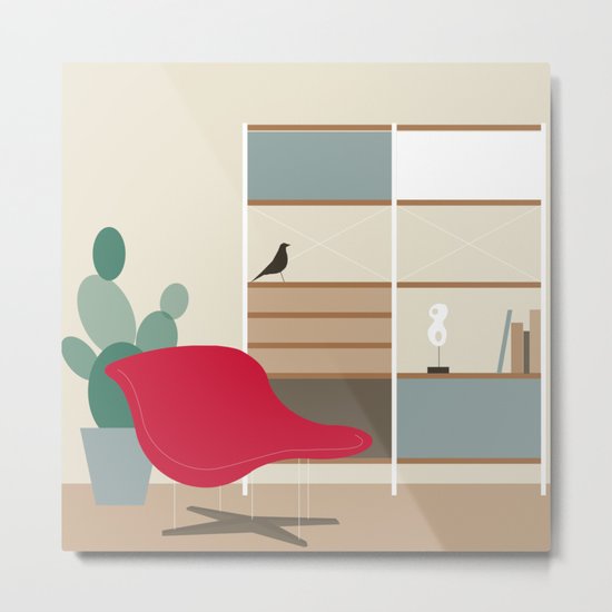 Inside Mid-century modern 01_16 Metal Print