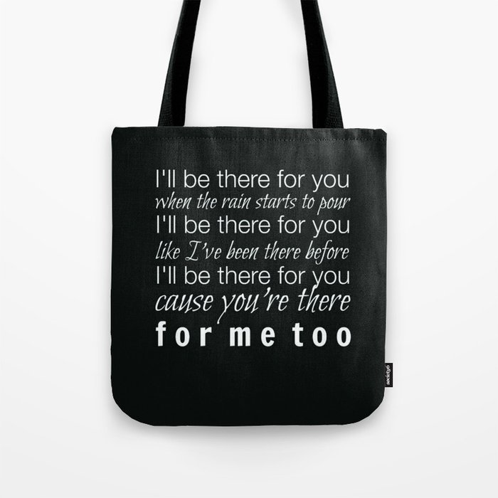 Friends tv show tote store bag