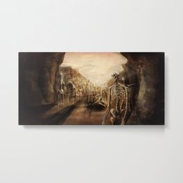 You See Bones Metal Print | Illustration, Painting, Scary, Digital 