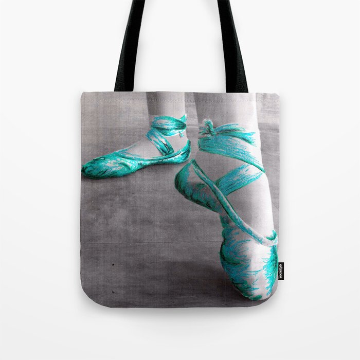 Ballet Shoe Blue Tote Bag