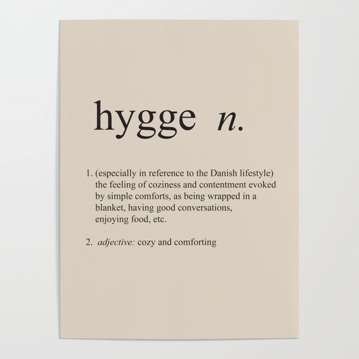 Hygge Definition Poster
