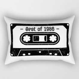 Best Of 1986 Cassette Tape Retro Rectangular Pillow