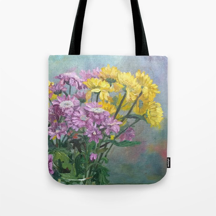yellow flowers yellow fruits Tote Bag