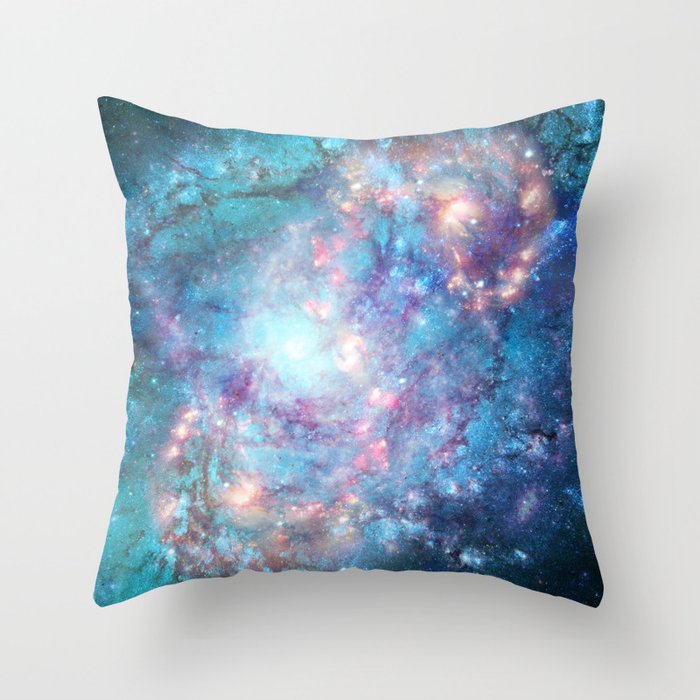 Abstract Galaxies 2 Throw Pillow