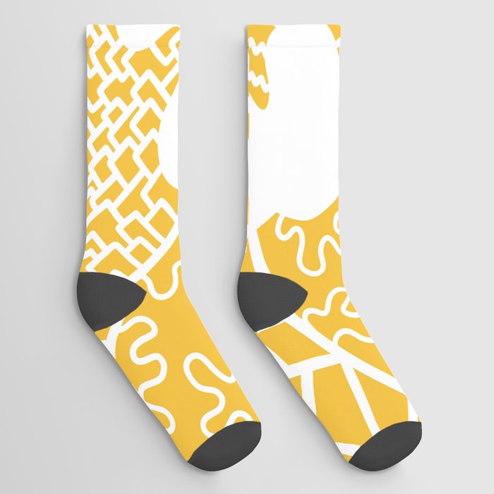 Geometrical pattern maximalist 10 Socks