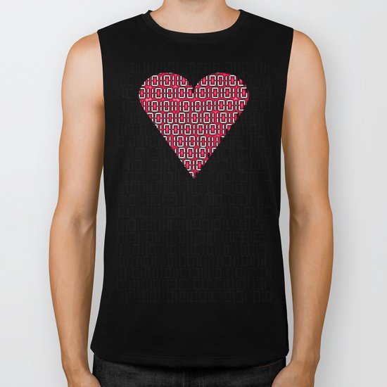 digital love Biker Tank