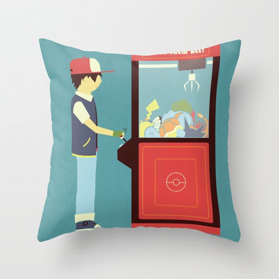 Claw Machine Throw Pillow