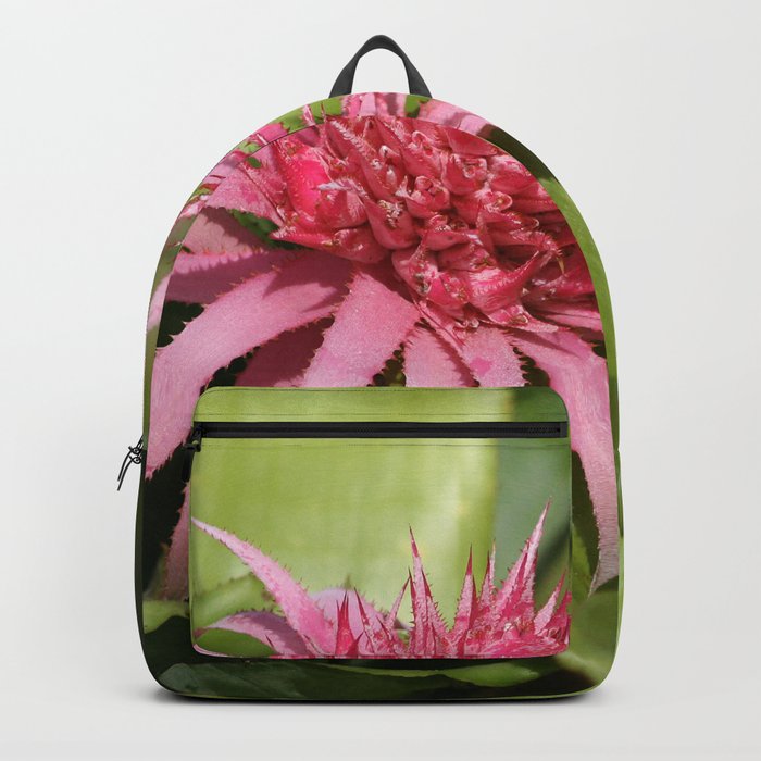 Pink Bromeliad Backpack