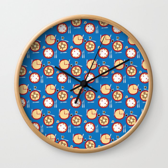 Weekends are for Waffles Wall Clock