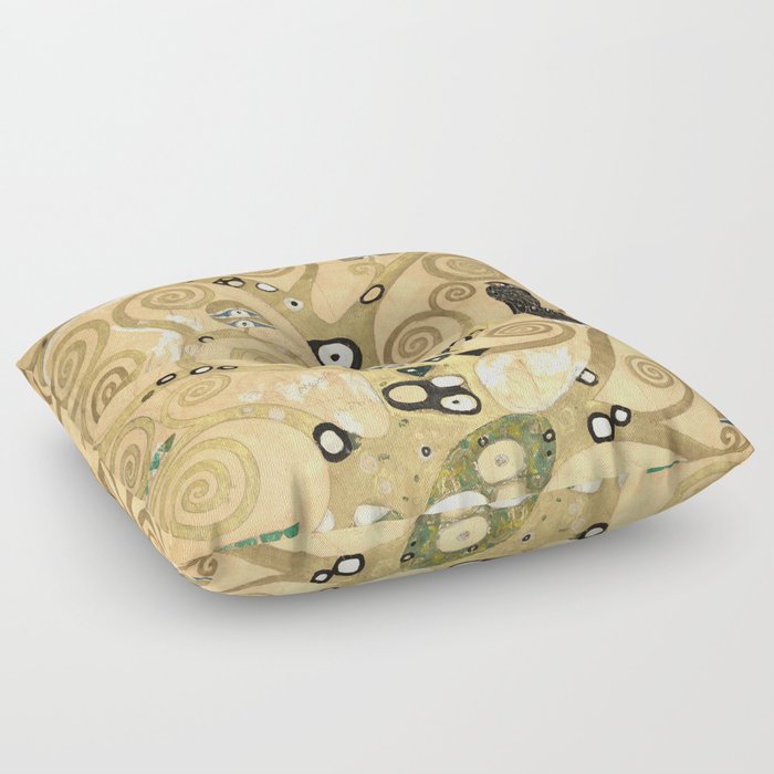 Gustav Klimt - The Tree of Life, Stoclet Frieze Floor Pillow