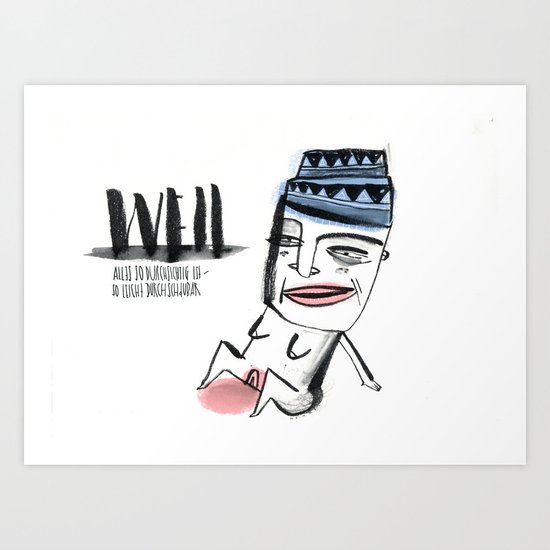 W E I L Art Print