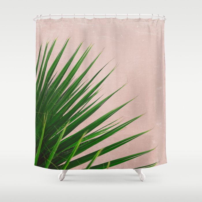 Summer Time | Palm Leaves Photo Shower Curtain