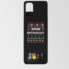 Rowing Enthusiast Ugly Christmas Sweater Gift Android Card Case