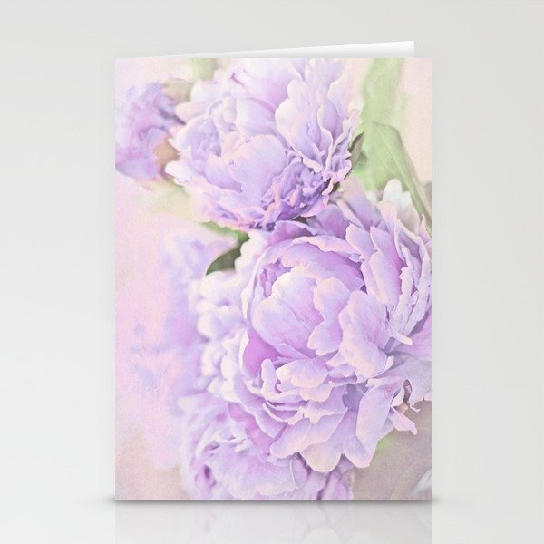 Lavender Peonies Stationery Cards