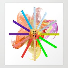 Kalender 2017 Ars Infinity Art Print | Drawing, Jear, Illustration, Year, Concept, Spirit, Digital, Other, Wandkalender, Freedom 