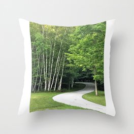 Winding Road Throw Pillow