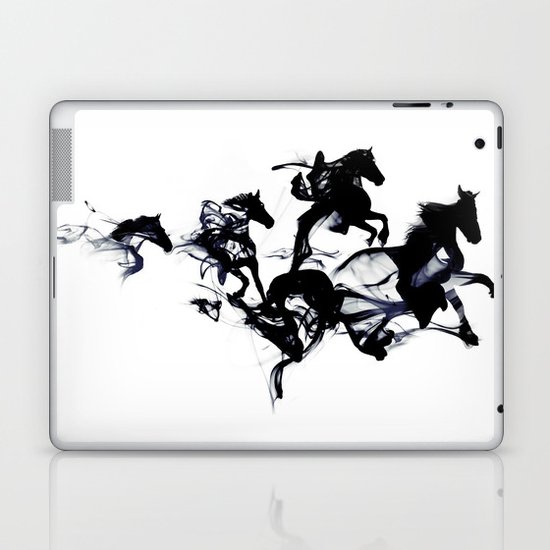 Black horses Laptop & iPad Skin