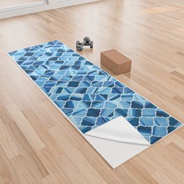 Quatrefoil Tiles Yoga Towel