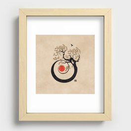 Bonsai Zen Spiral of life Recessed Framed Print