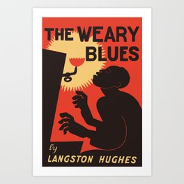 Retro The Weary Blues (music) Art Print