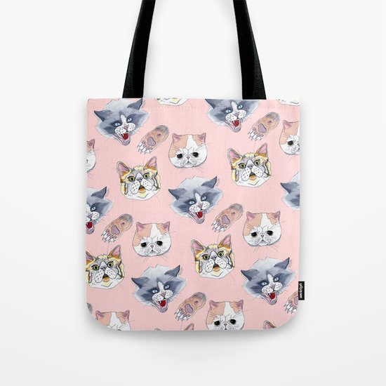 Cat Attack Tote Bag