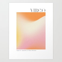Virgo Abstract Aura Art Print