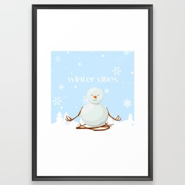 Winter Vibes Framed Art Print