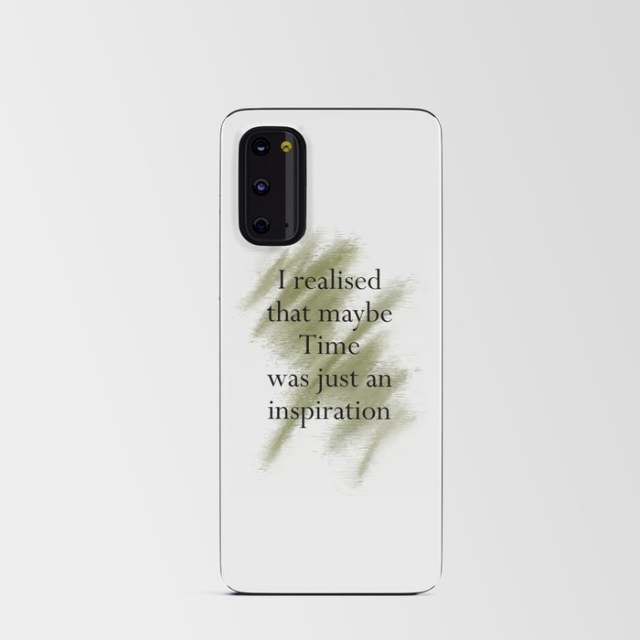 Time Quote Artwork Android Card Case