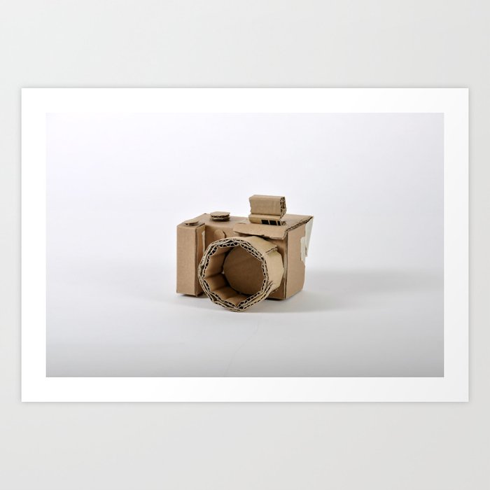 Cardboard Camera Art Print