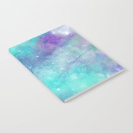 Teal Galaxy Painting Notebook