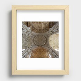 Spain Photography - Beautiful Ceiling Of A Mosque In Córdoba Recessed Framed Print