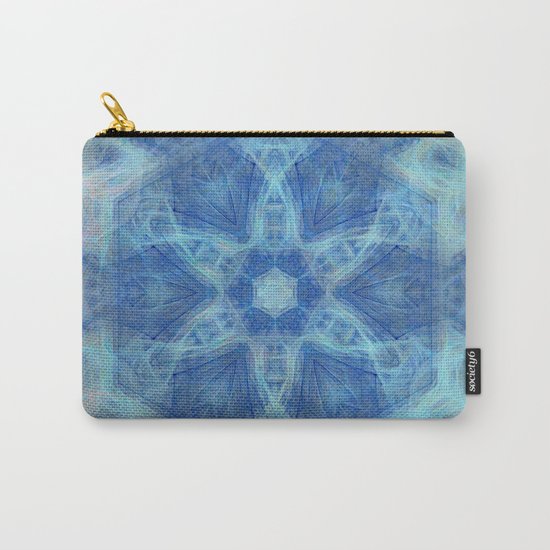Wispy fairy kaleidoscope in blue Carry-All Pouch
