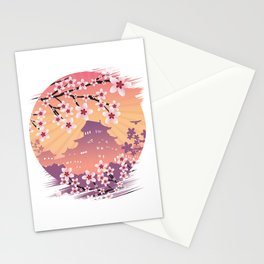Peach Blossom Stationery Card