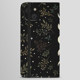 Moonlight Garden - Olive Green iPhone Wallet Case