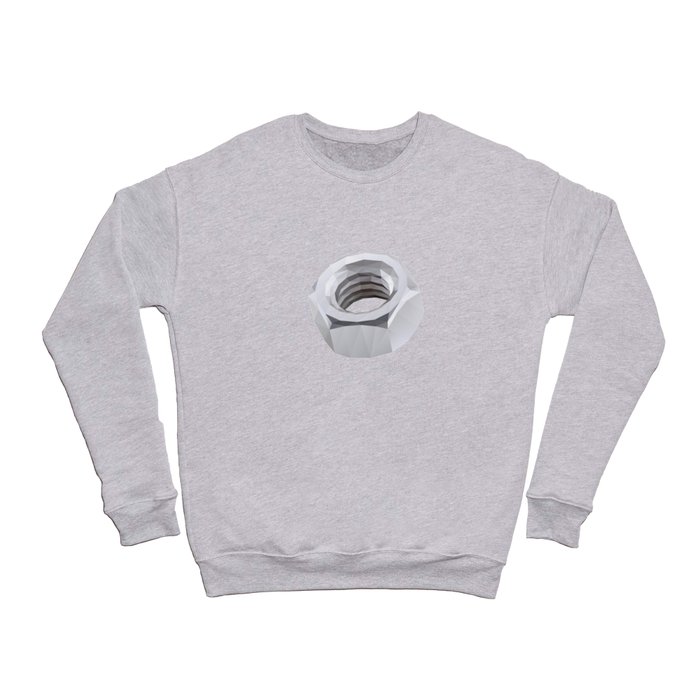 Metal Nut Polygon Art Crewneck Sweatshirt