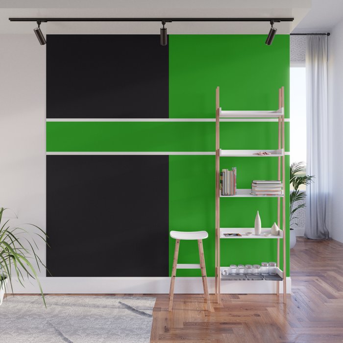 Team Color 6...Green,black Wall Mural