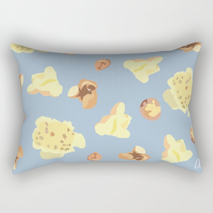 Blue Popcorn Rectangular Pillow