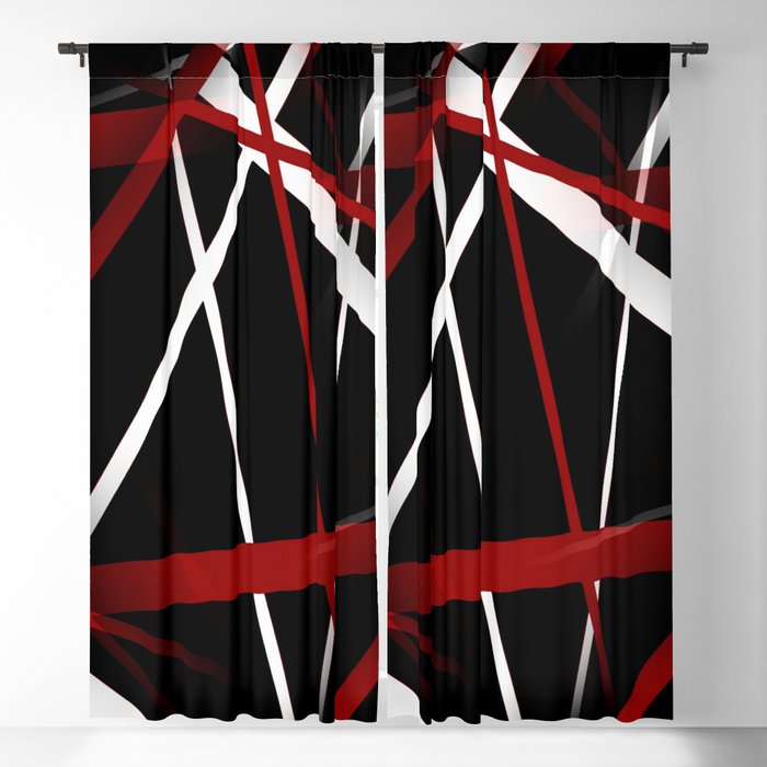 Black Background Blackout Curtain, Black And White Vertical Striped Curtains