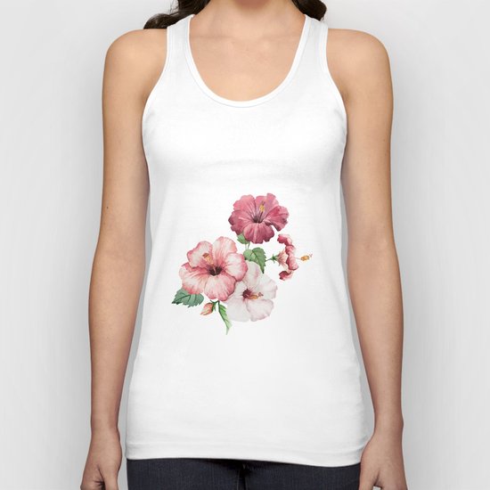 The shadow of flowers Unisex Tank Top