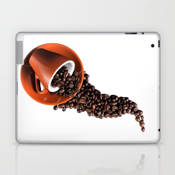 Red cup of espresso coffee beans Laptop & iPad Skin