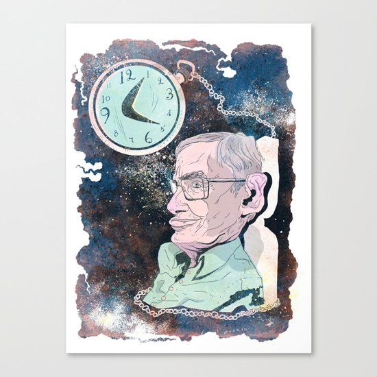 Stephen Hawking Canvas Print