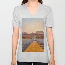 Road to Monument Valley V Neck T Shirt